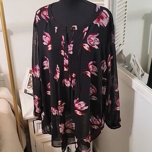 Floral Serein Plus Size Blouse